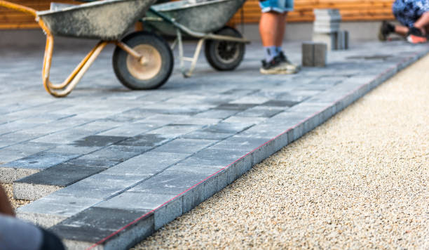 Concrete walkway installation